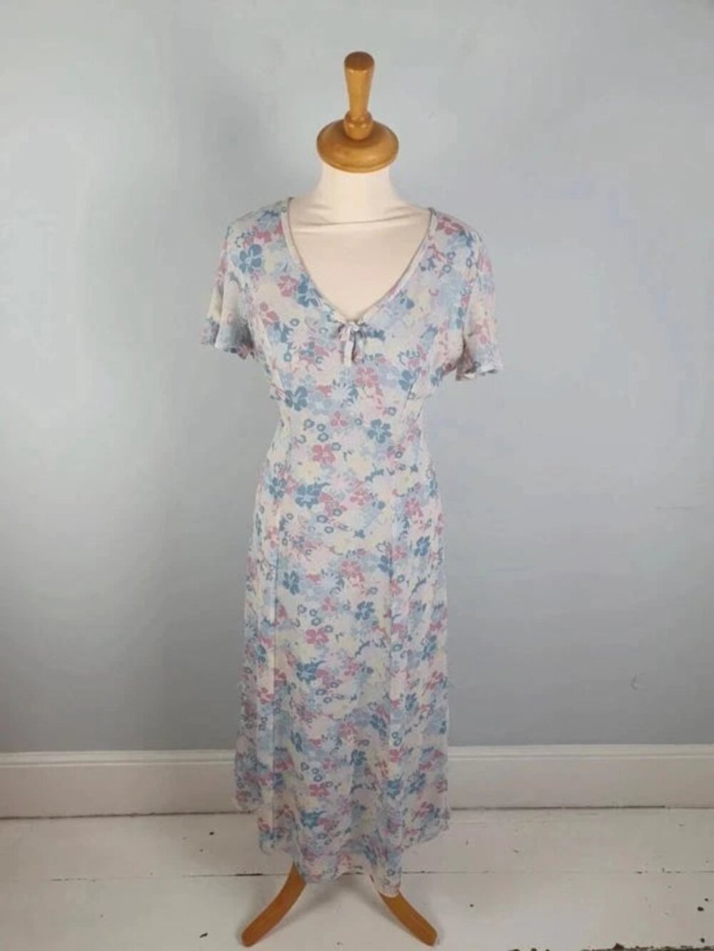 Retro-style Mujer Vintage M&S 90s style long slip dress